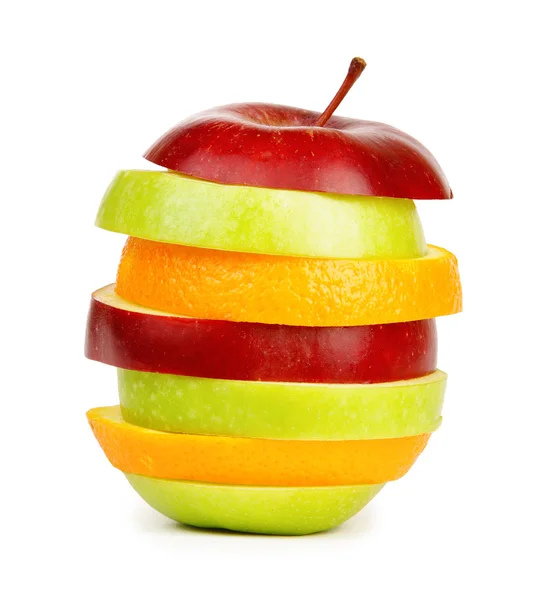 Fresh sliced fruit — Stock Photo, Image