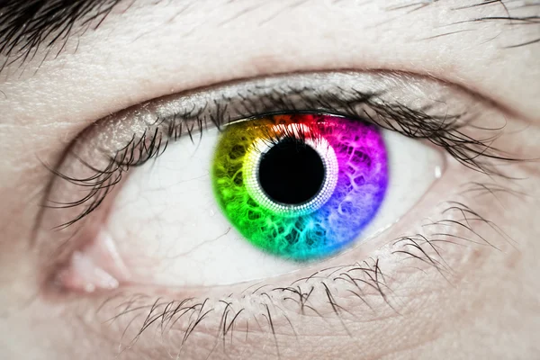Rainbow eye — Stockfoto