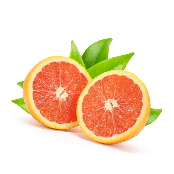 Két narancs felét — Stock Fotó