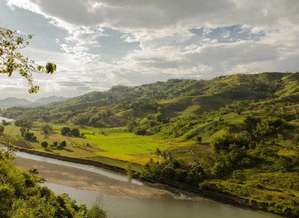 stock image River, mountains and skies