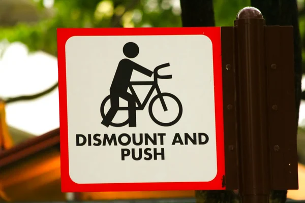 Semn bicicletă — Fotografie, imagine de stoc