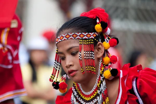 Вулиця kaamulan, танці 2012 (bukidnon, Філіппіни) — стокове фото