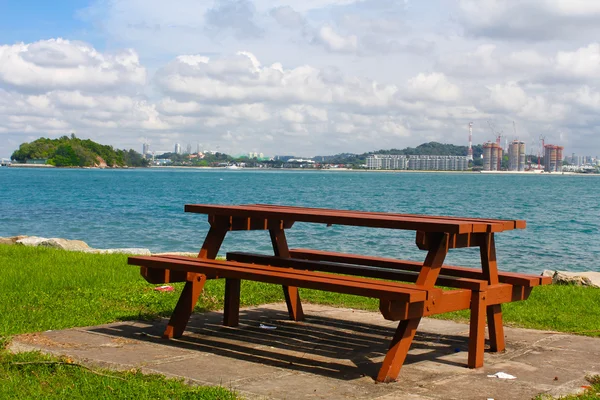 stock image Lonely bench