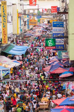 Street market in Philippines clipart