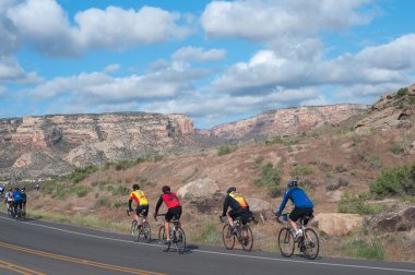 Ride the Rockies Cycling Tour in 2010 clipart