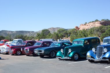 saddlehorn piknik alanı anıtsal klasik araba turu