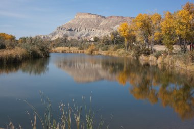 Mt. Garfield Reflected in Pond clipart