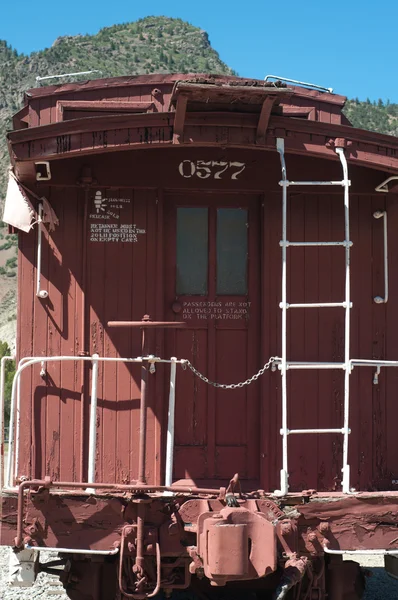 stock image Caboose at Cimarron Display Editorial