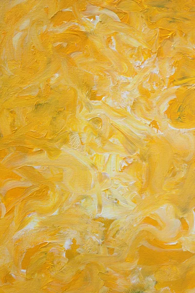 Soyut sarı akrilik boyalı arka plan — Stok fotoğraf