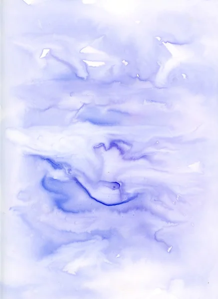 紫抽象水彩绘背景 — 图库照片