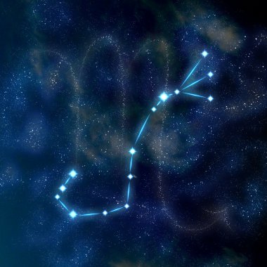 Scorpio constellation and symbol clipart