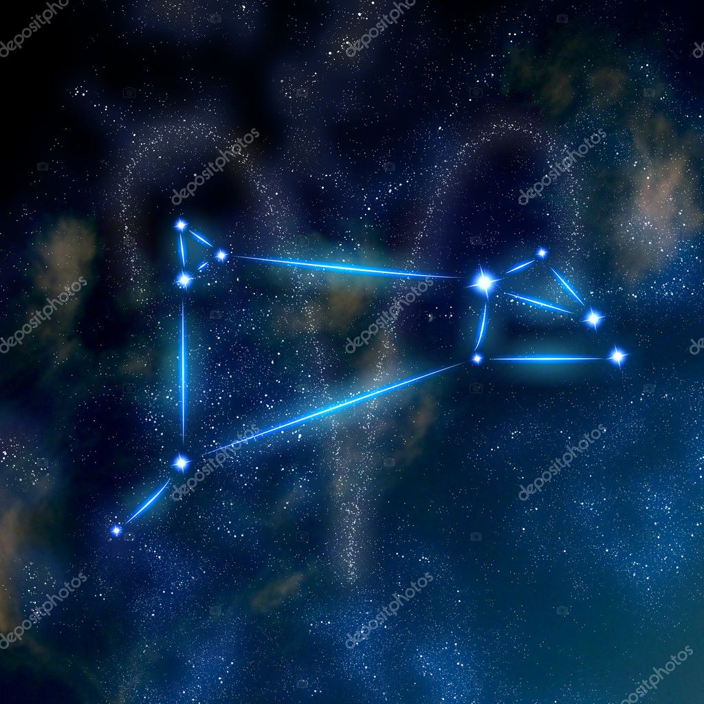 Aries constellation and symbol — Stock Photo © twentyfreee #8745071
