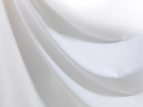 Gladde gericht elegante witte zijde — Stockfoto