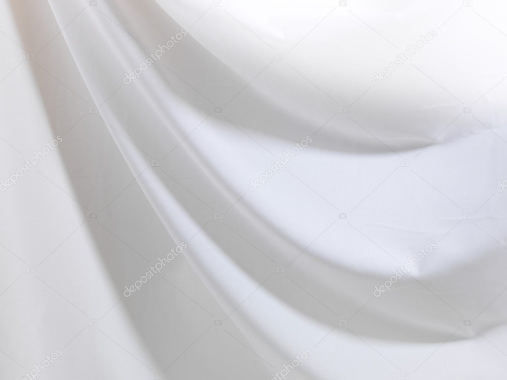 Smooth focused elegant white silk