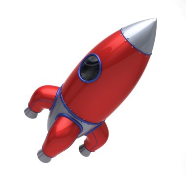 Rocket vehicle fly clipart