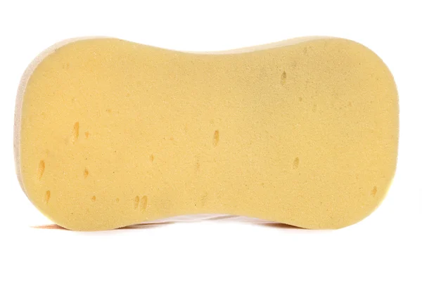Yellow sponge cutout — Stock Photo, Image