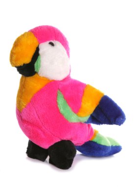 1980s lumo parrot soft toy clipart