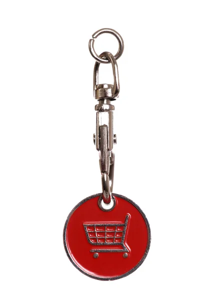 Shopping trolley token — Stock Photo, Image