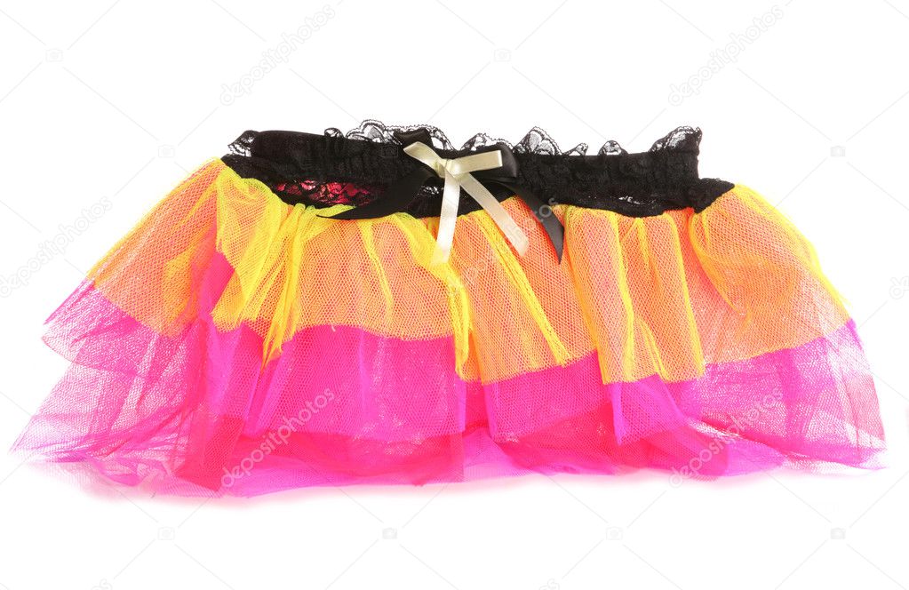 1980s lumo fancy dress skirt