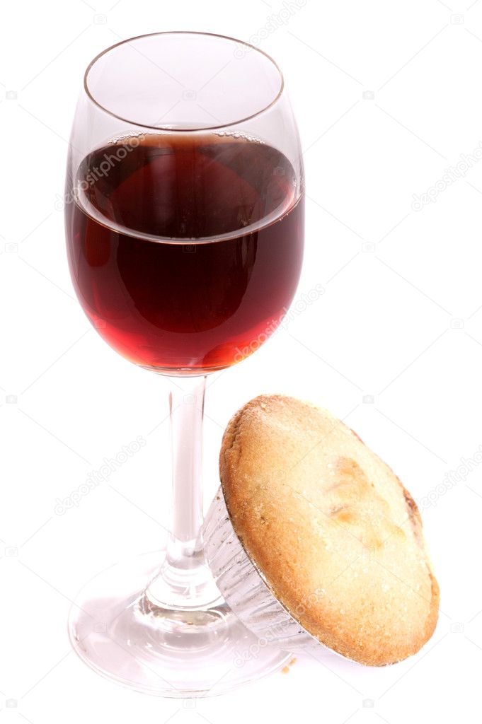 Christmas sherry and mince pie