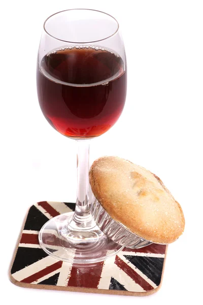 Christsmas sherry och köttfärs paj — Stockfoto