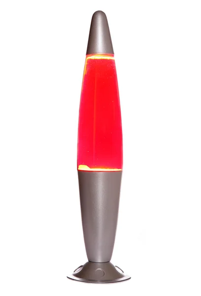 Red lava lamp — Stock Photo, Image