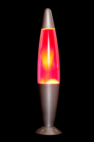Red lava lamp — Stock Photo, Image