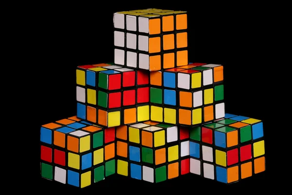 Rubix kub mini-modeller — Stockfoto