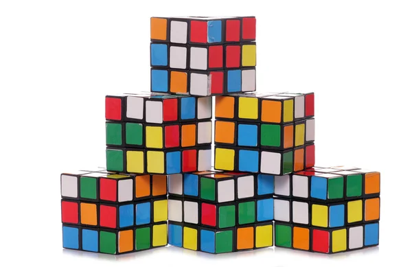 Rubix küp mini modelleri — Stok fotoğraf