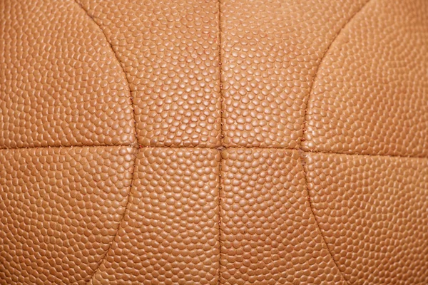 Старинный кожаный баскетбольный мяч — стоковое фото