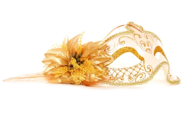 Altın maske maske — Stok fotoğraf