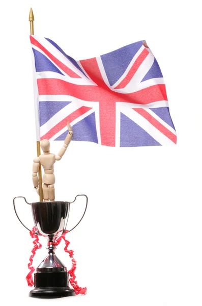 Britain winning at the olympics — Stock Photo, Image