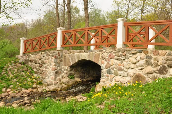 Vecchio ponte di pietra — Foto Stock