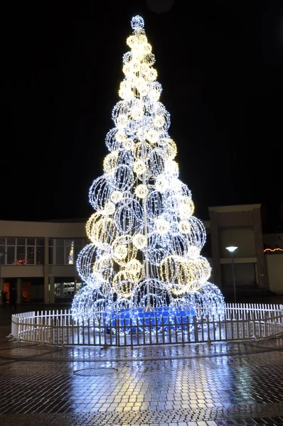 Ciudad árbol de Navidad —  Fotos de Stock