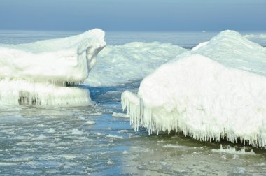 Sea ice floes clipart