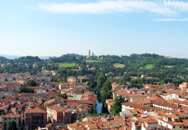 Aerial view of the rooftops of Vicenza clipart