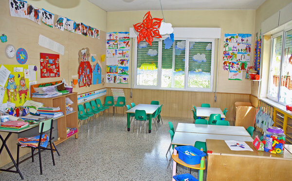 Интерьер игровой комнаты детского сада школы
