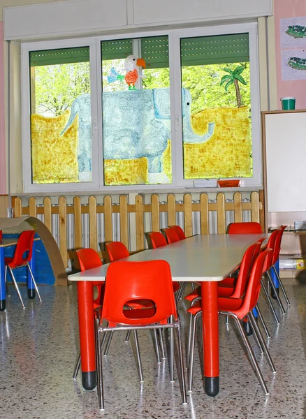 Interior de um playroom uma escola de jardim de infância de quarto de crianças — Fotografia de Stock