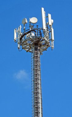 Antennas for the transmission of television and telephone signal clipart