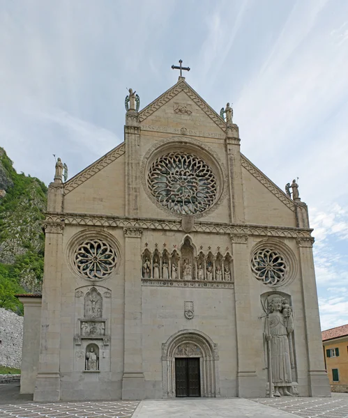 stock image Cathedral of Gemona reconstructed after the earthquake