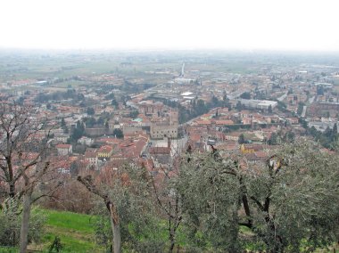 Marostica duvarlar ve vicenza yakınındaki kale