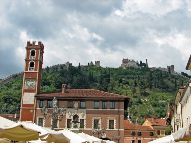 Marostica duvarlar ve vicenza yakınındaki kale