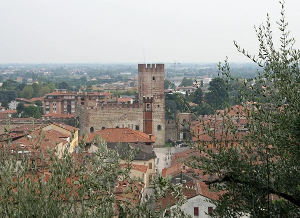 Mura di Marostica e castello vicino Vicenza — Foto Stock