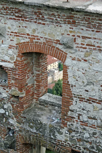 Mauern von Marostica und Burg in der Nähe von Vicenza — Stockfoto
