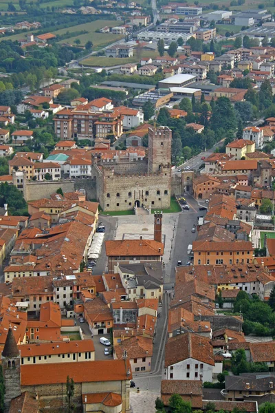 Murallas de Marostica y castillo cerca de Vicenza —  Fotos de Stock