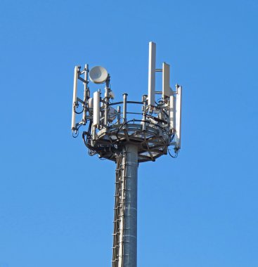 Antenna to transmit the signal of mobile phones clipart