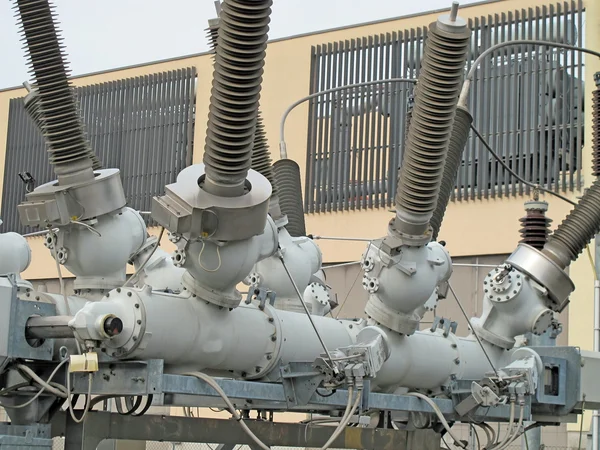 Componentes especiais em uma produção central de energia elétrica — Fotografia de Stock