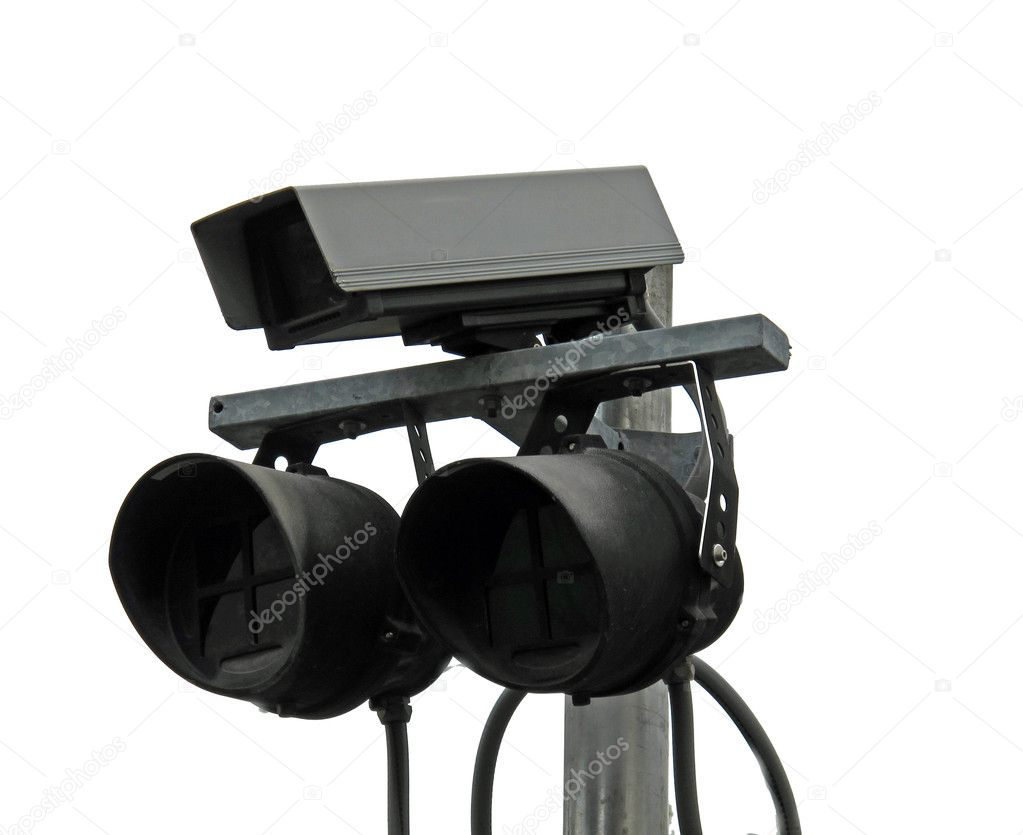 Surveillance cameras and lights anti thief