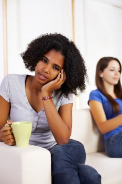 Genç hasta bir kadın