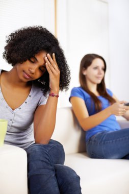 Genç hasta bir kadın